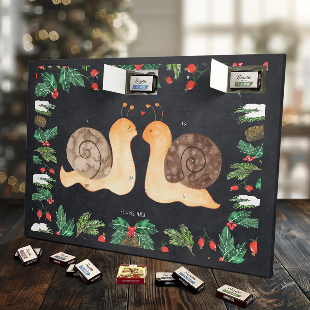 Chocolate advent calendar Snails in love Loving, Marriage, Proposal of marriage, anniversary gift, Together, Love gift, gift for her, gift for him, Two