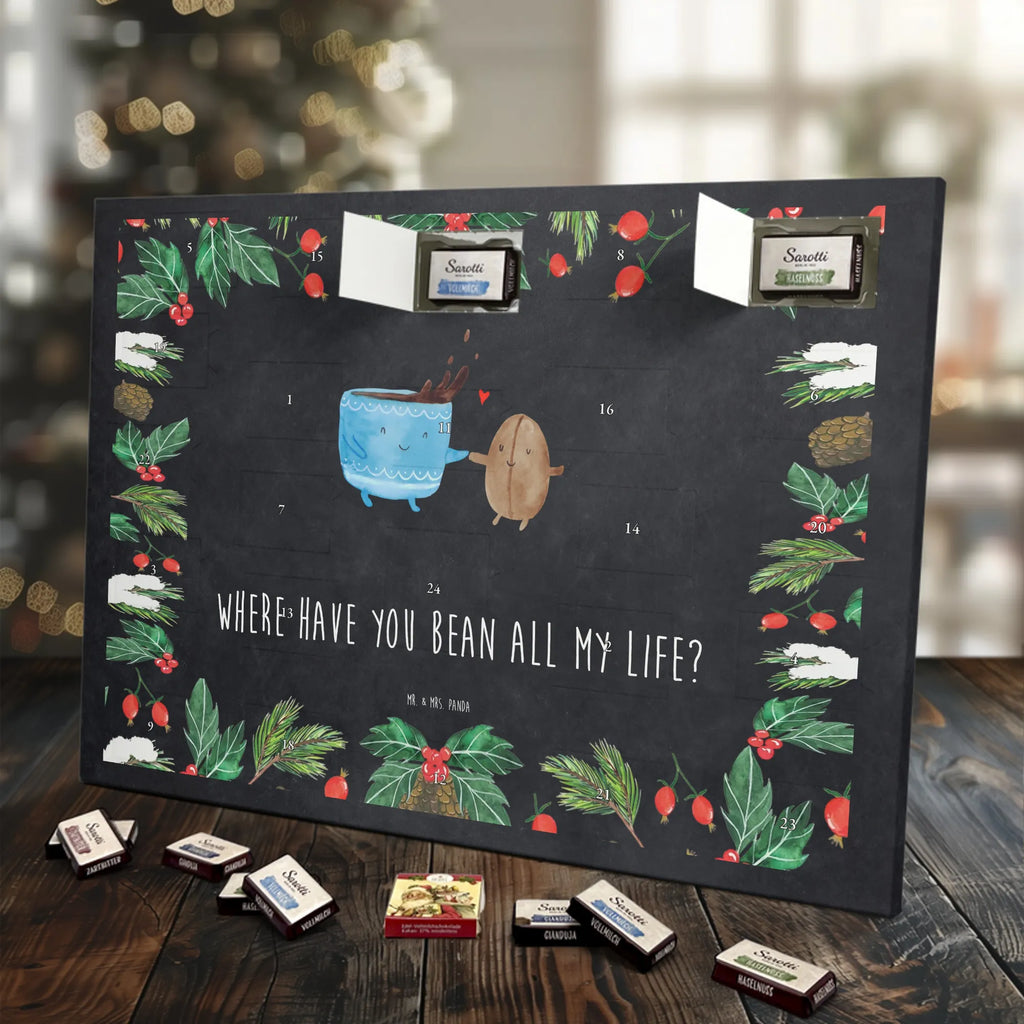 Chocolate advent calendar Coffee Bean gift ideas, gifts, small animals, good mood, cute, funny sayings, cute animal motives, hand drawn, special gifts, card, animal lover, pleasure, coffee bean, satisfaction