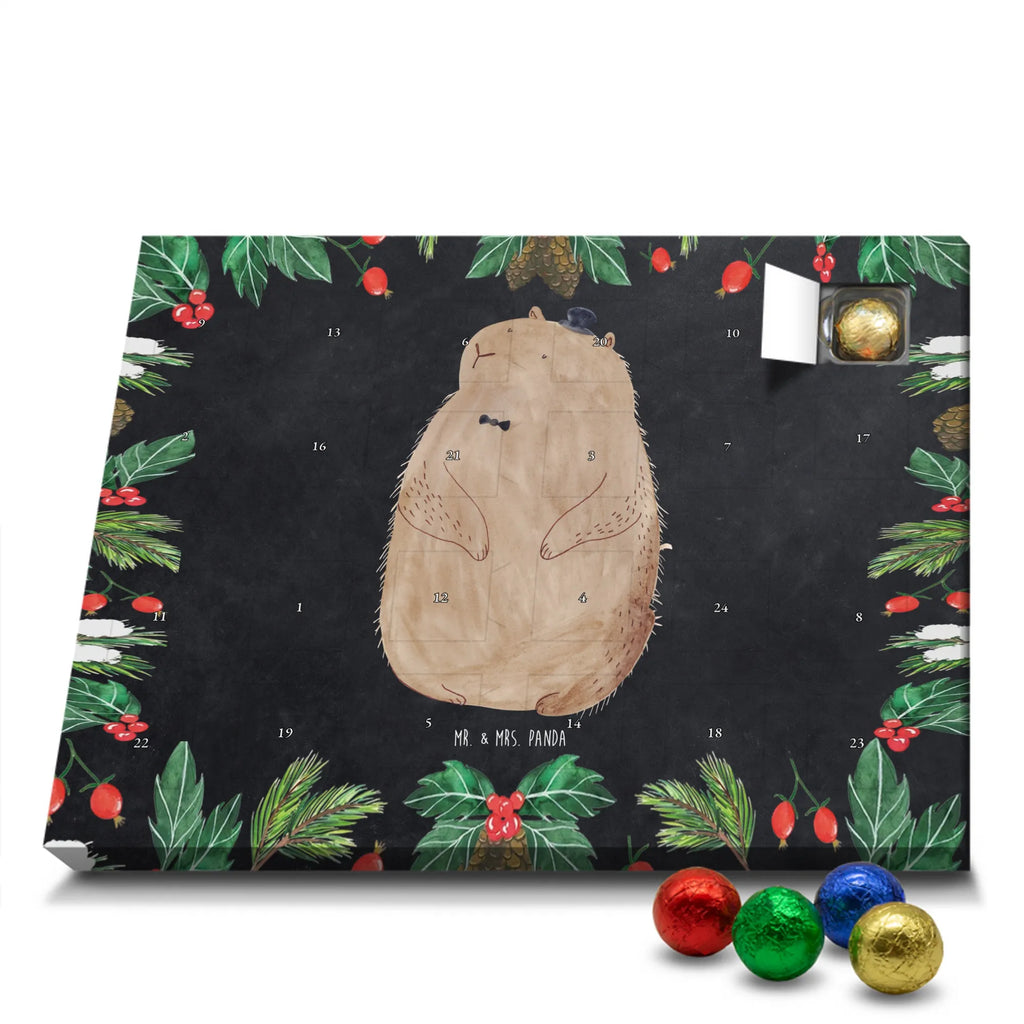 Chocolate advent calendar Groundhog gift ideas, gifts, small animals, good mood, cute, funny sayings, cute animal motives, hand drawn, special gifts, card, animal lover, Groundhog, friendliness, cheerfulness, etiquette, decency, respect