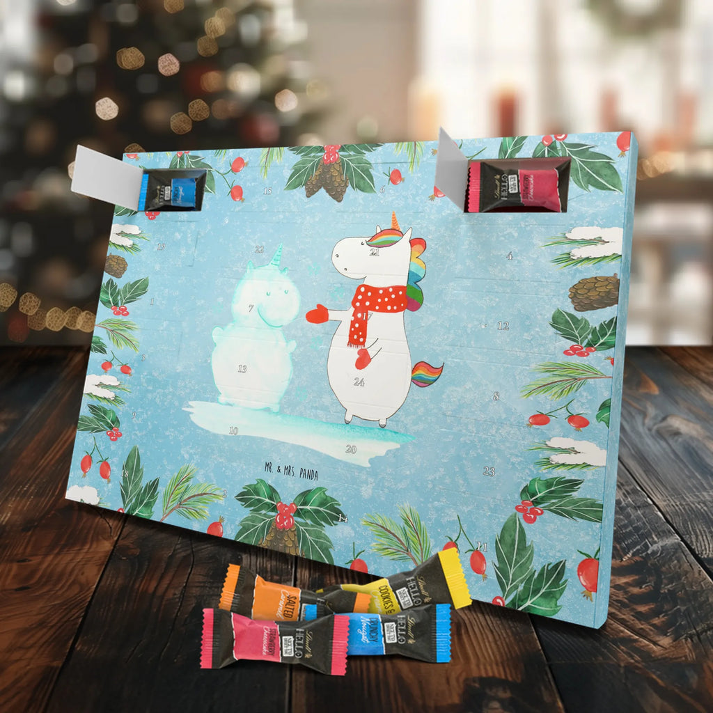 Chocolate advent calendar unicorn snowman Gloves, present, Cap, winter gift, Cake, Snowman, Cold, Snow, Christmas Motif