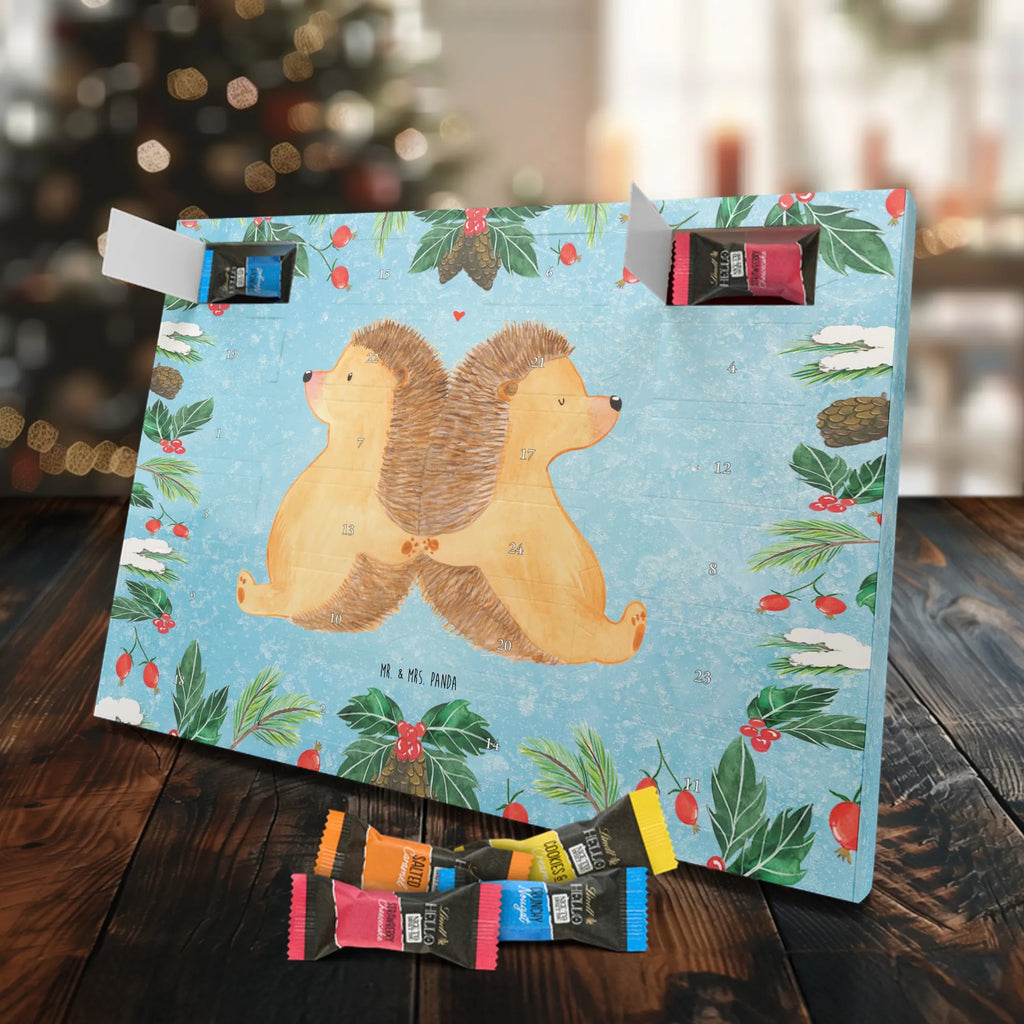 Chocolate advent calendar Hedgehogs holding hands Loving, Marriage, Proposal of marriage, anniversary gift, Together, Love gift, gift for her, gift for him, Two, togetherness, wedding, love message, love gift, proof of love, anniversary, favourite person, great love, gift for two, hedgehog love
