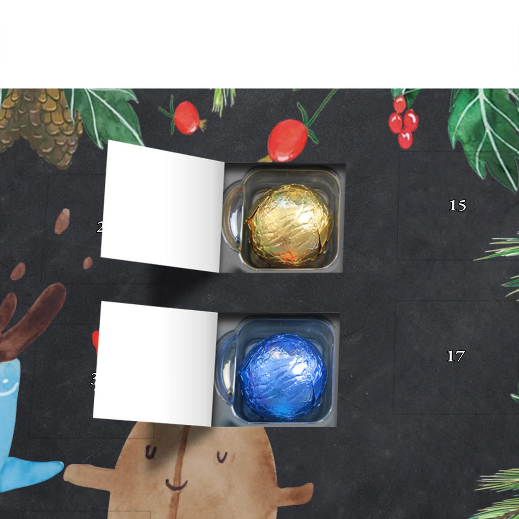 Chocolate advent calendar Coffee Bean gift ideas, gifts, small animals, good mood, cute, funny sayings, cute animal motives, hand drawn, special gifts, card, animal lover, pleasure, coffee bean, satisfaction