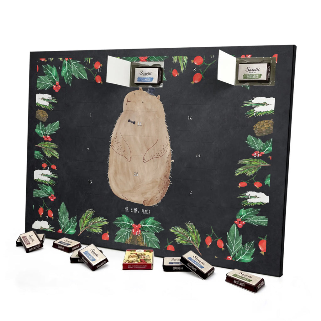 Chocolate advent calendar Groundhog gift ideas, gifts, small animals, good mood, cute, funny sayings, cute animal motives, hand drawn, special gifts, card, animal lover, Groundhog, friendliness, cheerfulness, etiquette, decency, respect