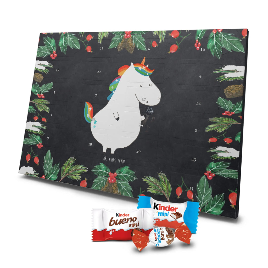 Chocolate advent calendar unicorn Singer confetti, unicorn saying, Singer gift, Singer present, Birthday, celebration