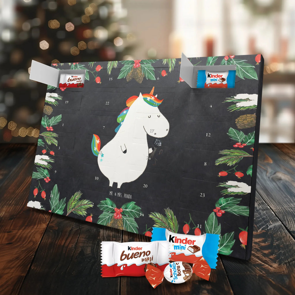 Chocolate advent calendar unicorn Singer confetti, unicorn saying, Singer gift, Singer present, Birthday, celebration