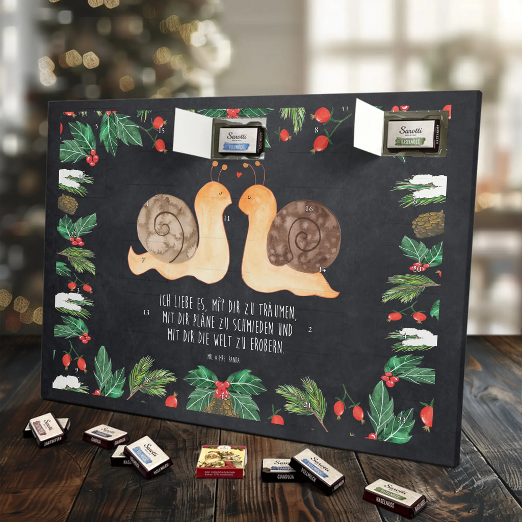 Chocolate advent calendar Snails in love Loving, Marriage, Proposal of marriage, anniversary gift, Together, Love gift, gift for her, gift for him, Two