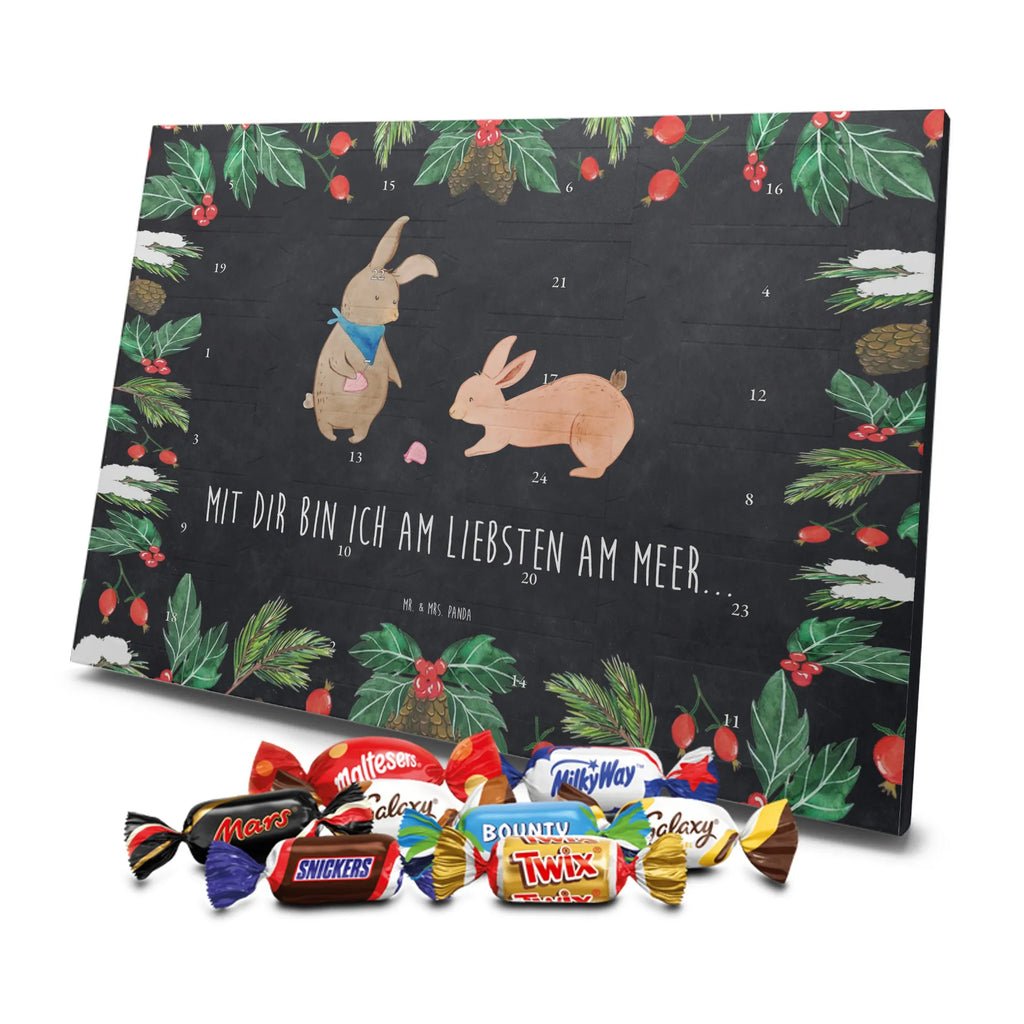 Chocolate advent calendar Bunnies with seashell Father's Day, Mother's Day, rabbits, girlfriends, collecting shells, girlfriend, shells, best friend