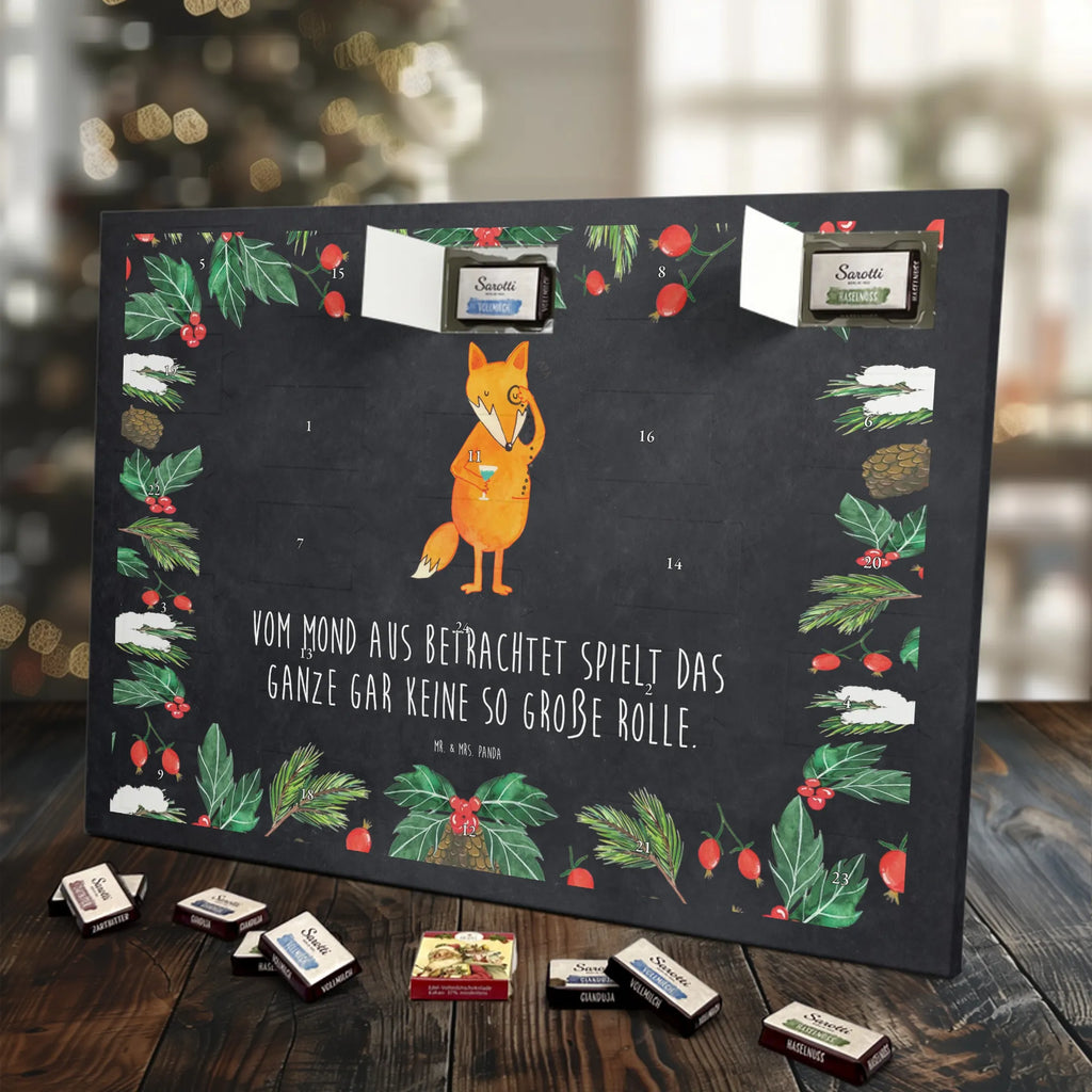 Chocolate advent calendar Fox lord forest wildlife, clever as a fox, foxes, animal lover, words of consolation, motivation saying, problem solving, lovesickness gift, saying funny