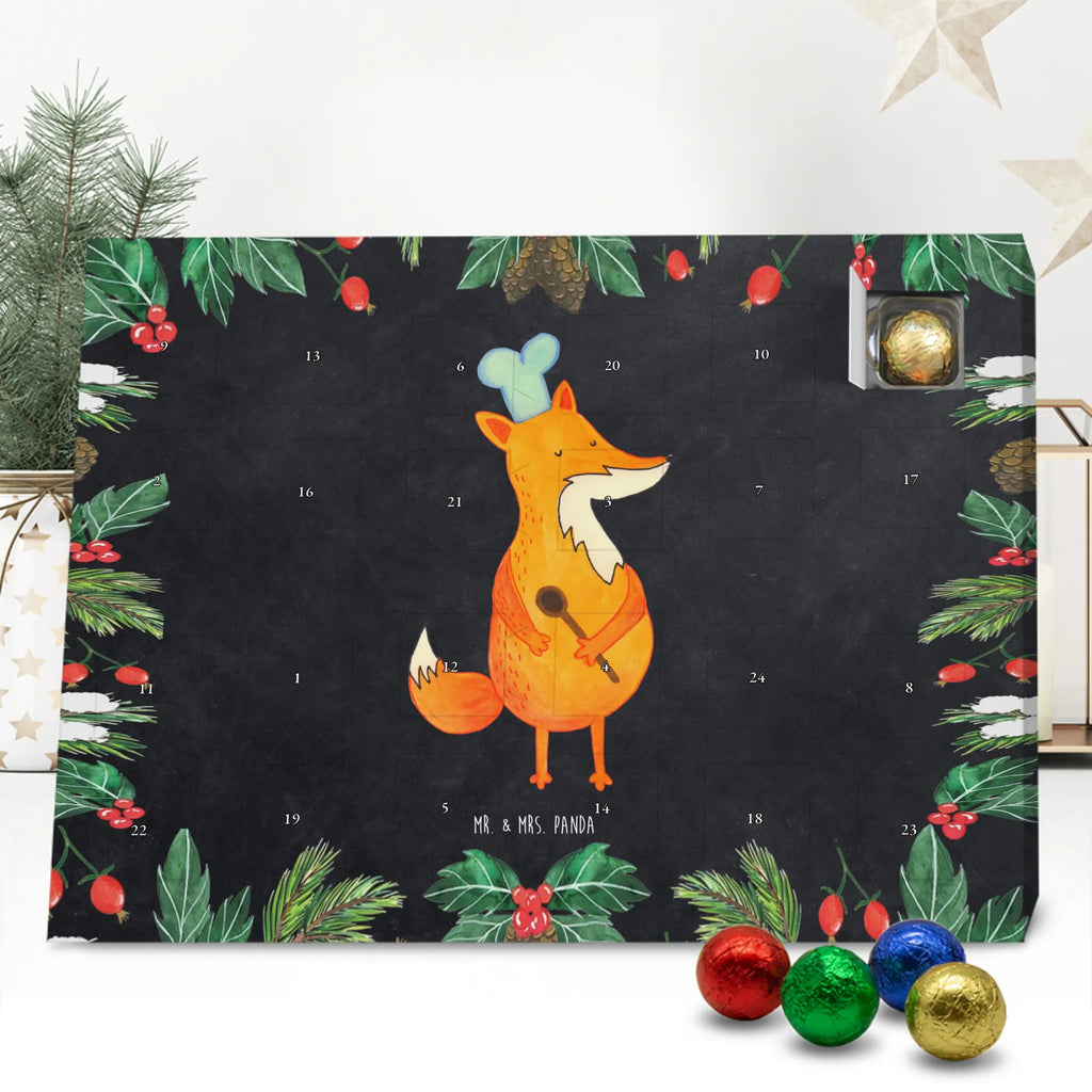 Chocolate advent calendar Fox A cook forest wildlife, clever as a fox, foxes, animal lover, Cook gift, Baker, Kitchen decoration, Slogan funny, Chefs, Kitchen slogan, Party slogan