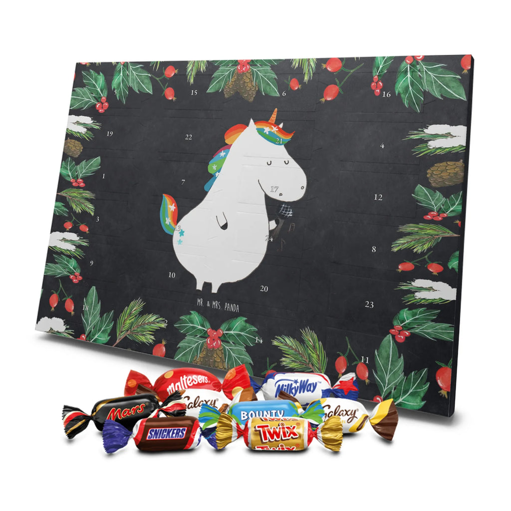 Chocolate advent calendar unicorn Singer confetti, unicorn saying, Singer gift, Singer present, Birthday, celebration