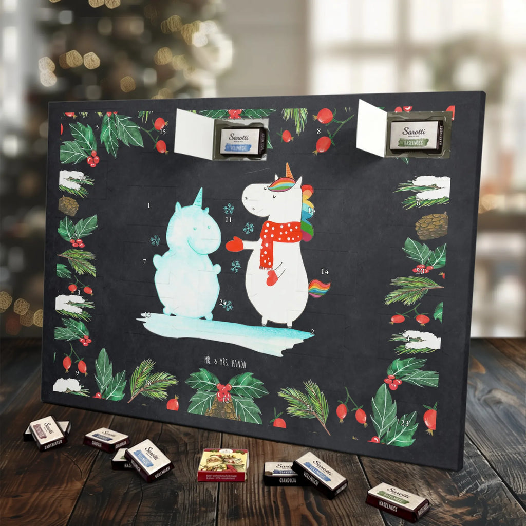 Chocolate advent calendar unicorn snowman Gloves, present, Cap, winter gift, Cake, Snowman, Cold, Snow, Christmas Motif