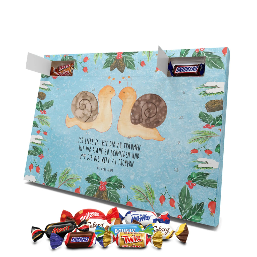 Chocolate advent calendar Snails in love Loving, Marriage, Proposal of marriage, anniversary gift, Together, Love gift, gift for her, gift for him, Two