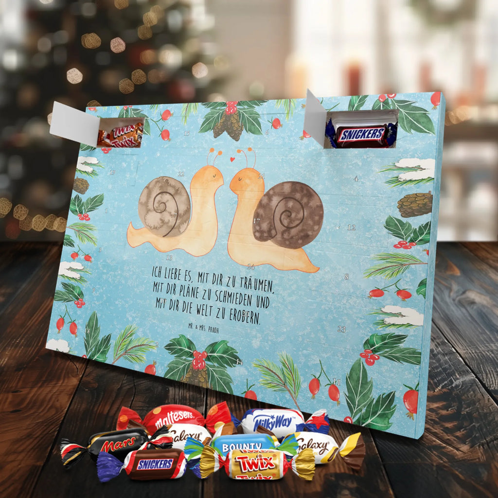 Chocolate advent calendar Snails in love Loving, Marriage, Proposal of marriage, anniversary gift, Together, Love gift, gift for her, gift for him, Two