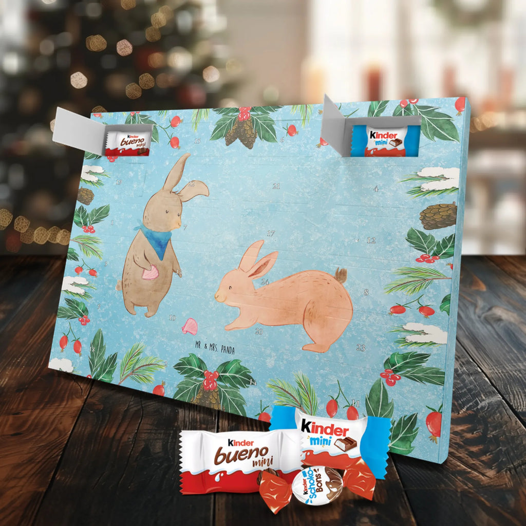 Chocolate advent calendar Bunnies with seashell Father's Day, Mother's Day, rabbits, girlfriends, collecting shells, girlfriend, shells, best friend