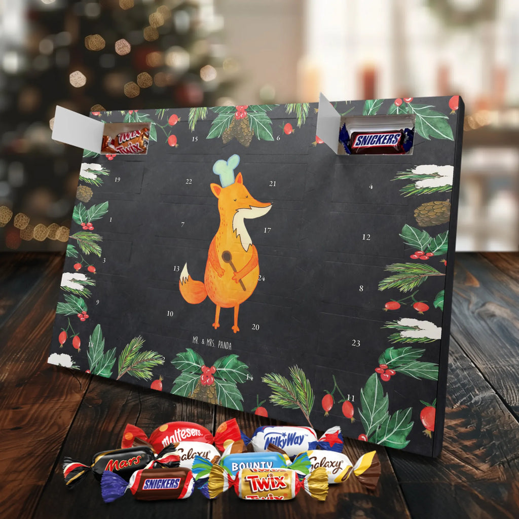 Chocolate advent calendar Fox A cook forest wildlife, clever as a fox, foxes, animal lover, Cook gift, Baker, Kitchen decoration, Slogan funny, Chefs, Kitchen slogan, Party slogan