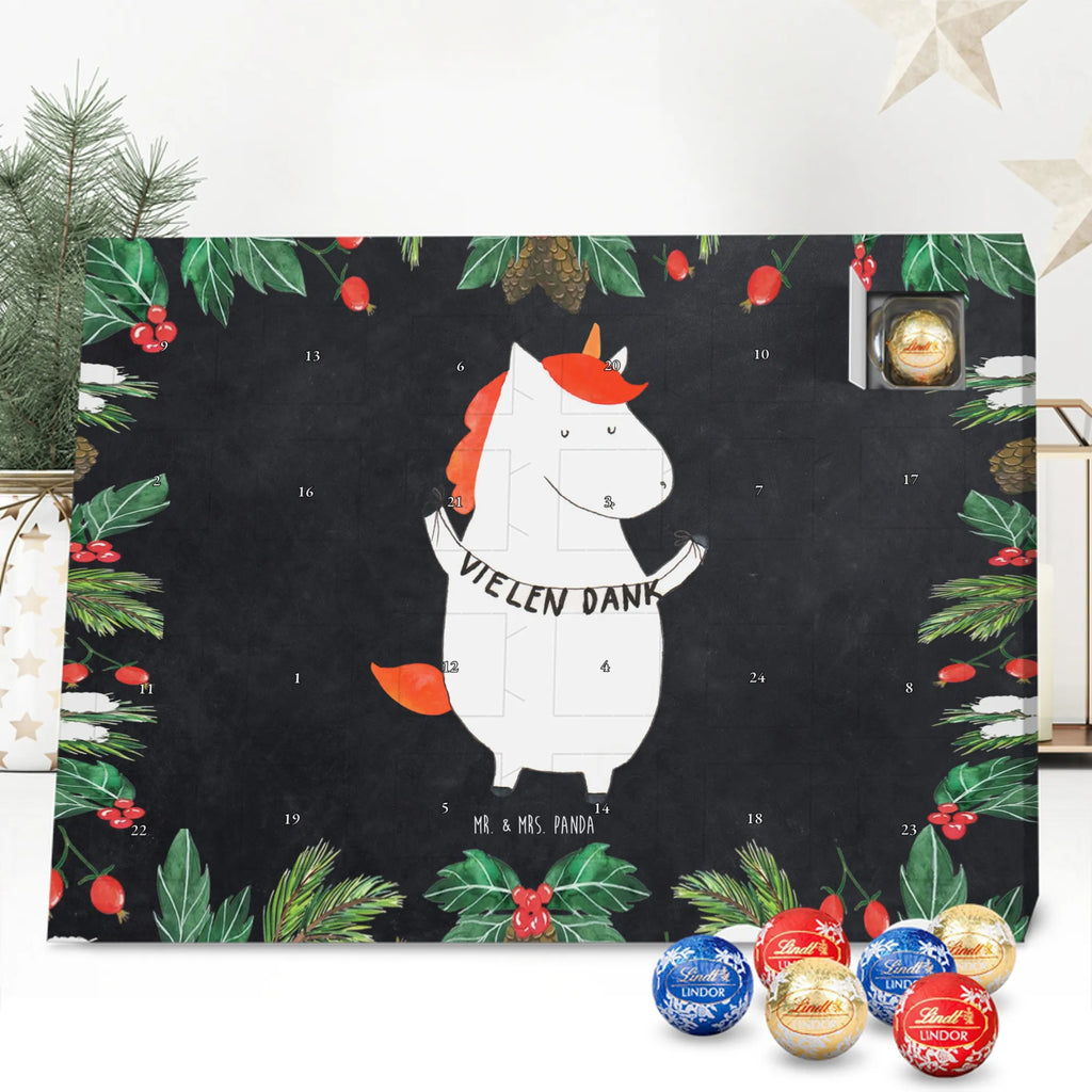 Chocolate advent calendar unicorn Thank you very much Thank you present, thank you gift, thanks, thank you