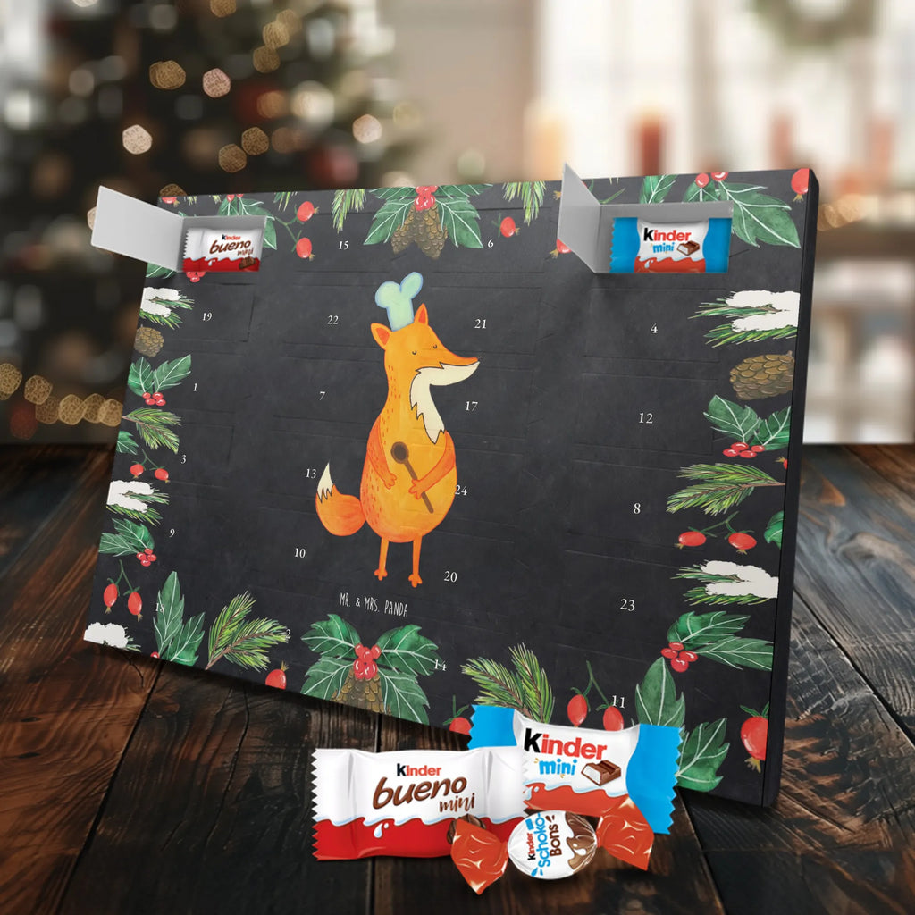 Chocolate advent calendar Fox A cook forest wildlife, clever as a fox, foxes, animal lover, Cook gift, Baker, Kitchen decoration, Slogan funny, Chefs, Kitchen slogan, Party slogan