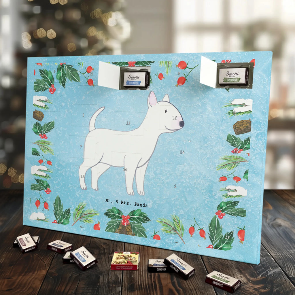 Chocolate advent calendar Bull Terrier Moment puppy, dog owner, purebred dog, dog breed, giving, animal lover, gift