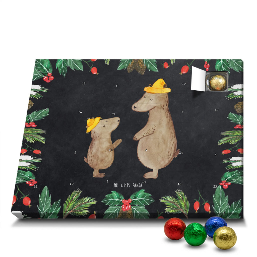 Chocolate advent calendar Bears with hats Father's Day, Mother's Day, favourite person, child, father-son, son, father, role model, children, father's day, sons