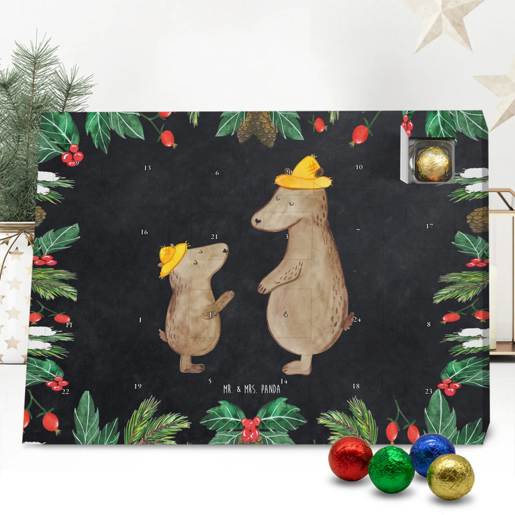 Chocolate advent calendar Bears with hats Father's Day, Mother's Day, favourite person, child, father-son, son, father, role model, children, father's day, sons