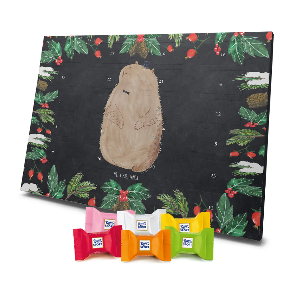 Chocolate advent calendar Groundhog gift ideas, gifts, small animals, good mood, cute, funny sayings, cute animal motives, hand drawn, special gifts, card, animal lover, Groundhog, friendliness, cheerfulness, etiquette, decency, respect