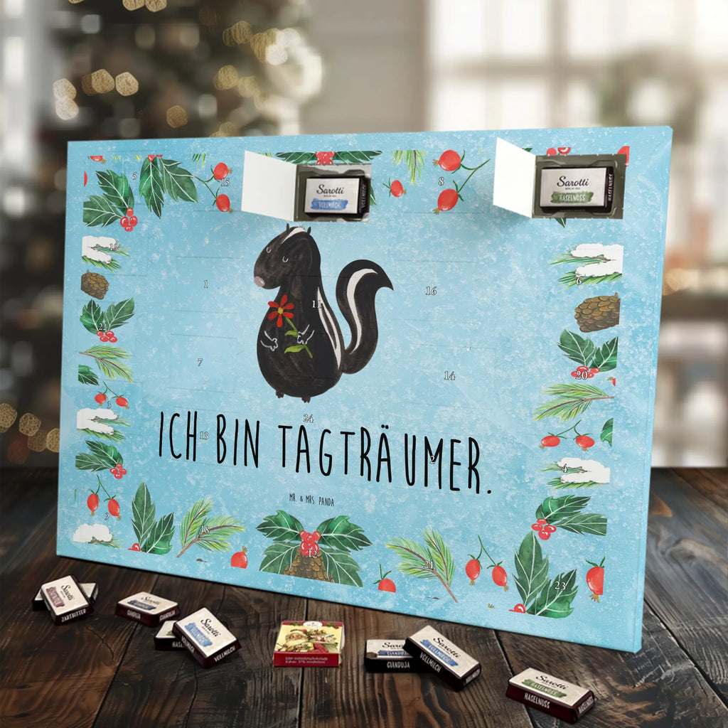 Chocolate advent calendar skunk flower wild animal, daydreamer, predator, dreamy, stink