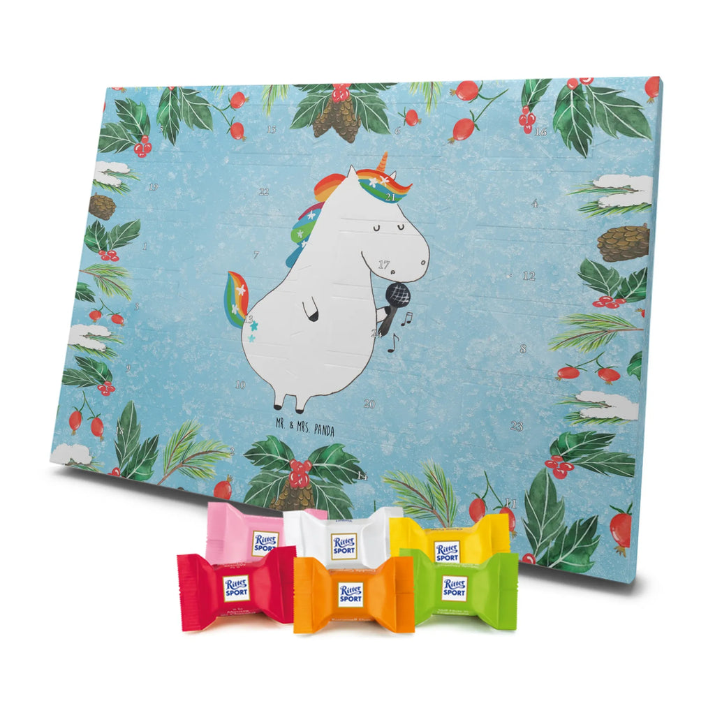 Chocolate advent calendar unicorn Singer confetti, unicorn saying, Singer gift, Singer present, Birthday, celebration