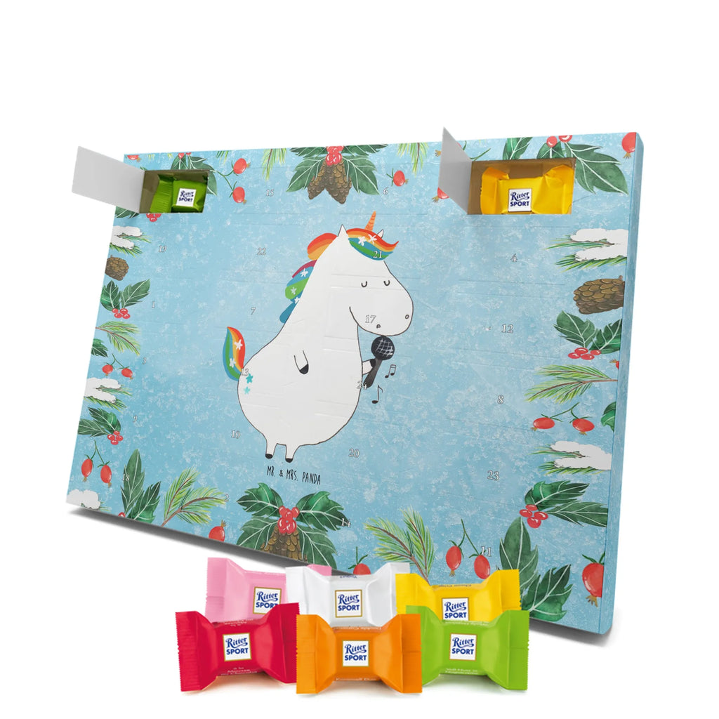 Chocolate advent calendar unicorn Singer confetti, unicorn saying, Singer gift, Singer present, Birthday, celebration