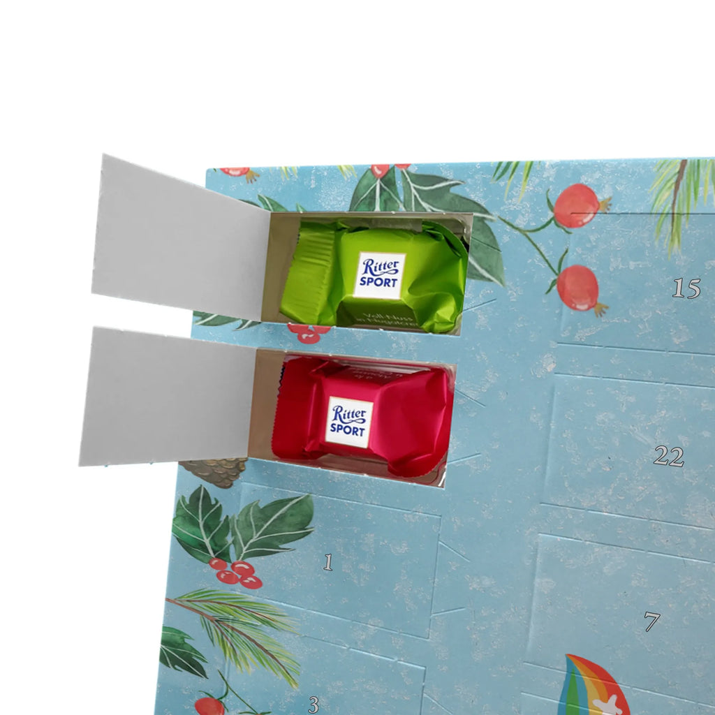 Chocolate advent calendar unicorn Singer confetti, unicorn saying, Singer gift, Singer present, Birthday, celebration