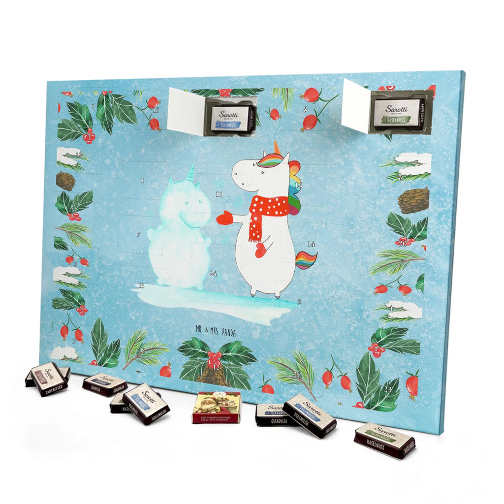Chocolate advent calendar unicorn snowman Gloves, present, Cap, winter gift, Cake, Snowman, Cold, Snow, Christmas Motif
