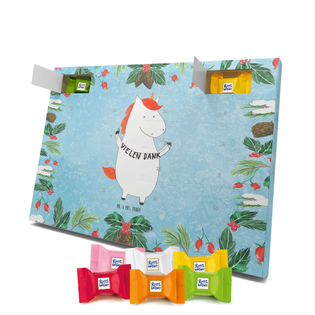 Chocolate advent calendar unicorn Thank you very much Thank you present, thank you gift, thanks, thank you