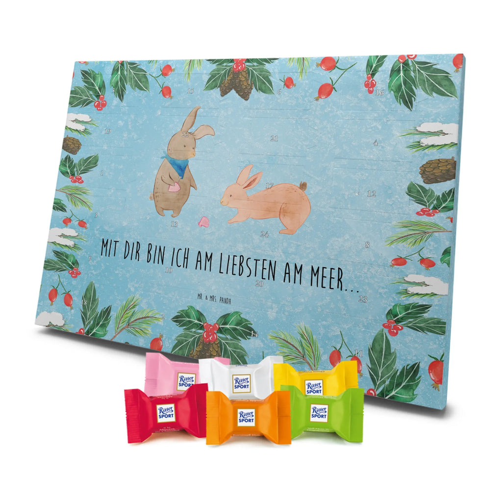 Chocolate advent calendar Bunnies with seashell Father's Day, Mother's Day, rabbits, girlfriends, collecting shells, girlfriend, shells, best friend