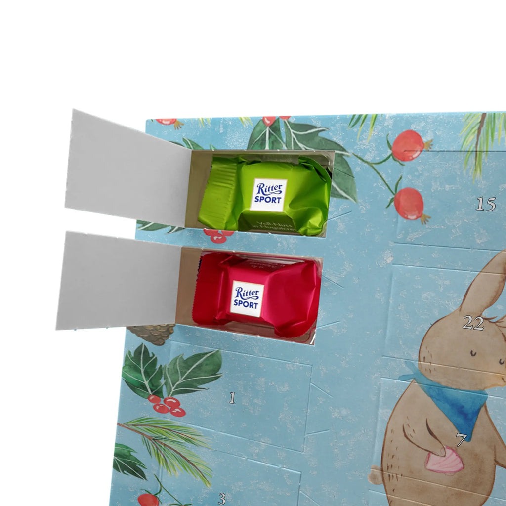 Chocolate advent calendar Bunnies with seashell Father's Day, Mother's Day, rabbits, girlfriends, collecting shells, girlfriend, shells, best friend