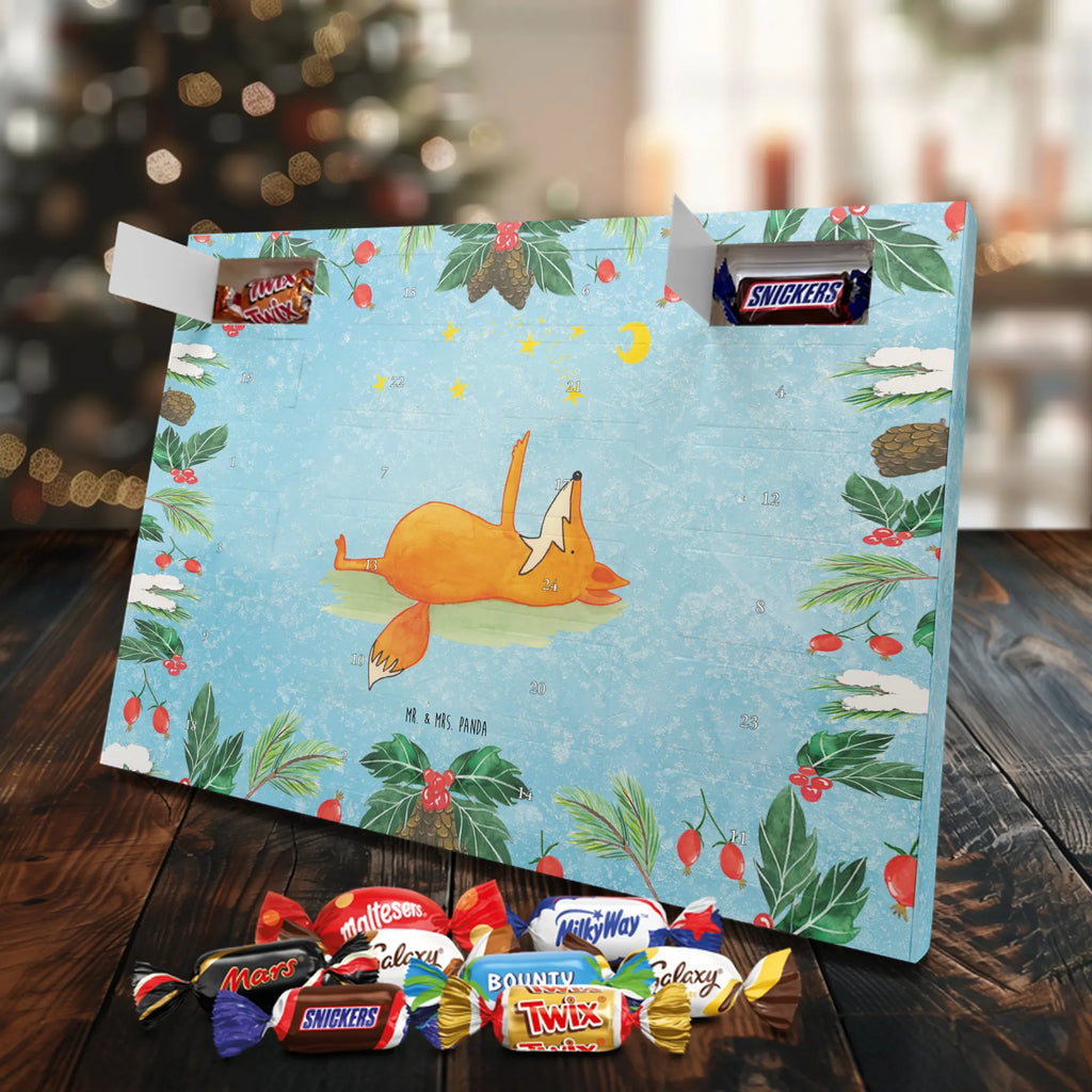 Chocolate advent calendar Fox Stars forest wildlife, clever as a fox, foxes, animal lover, Romance, Saying positive, words of consolation, Saying beautiful