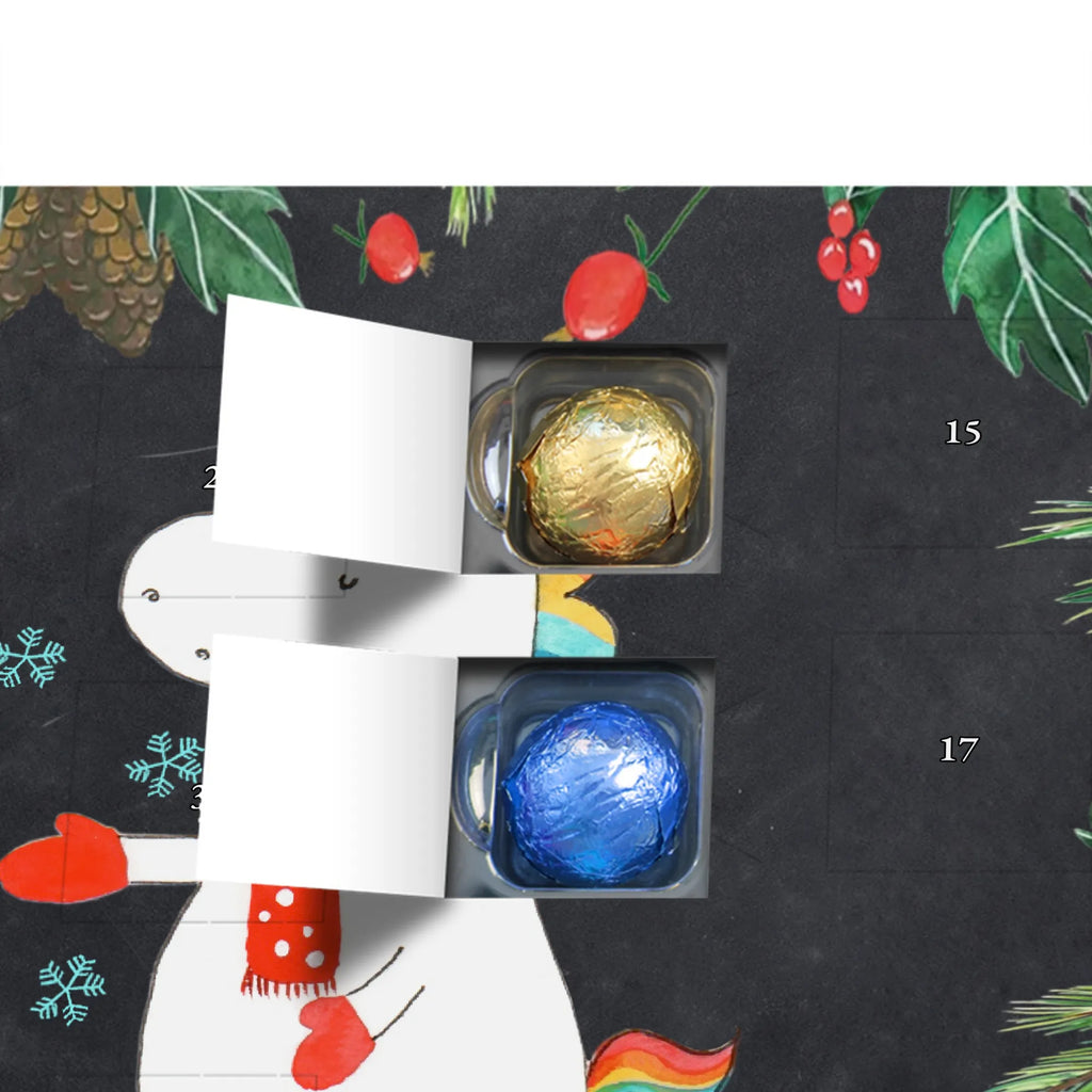 Chocolate advent calendar unicorn snowman Gloves, present, Cap, winter gift, Cake, Snowman, Cold, Snow, Christmas Motif