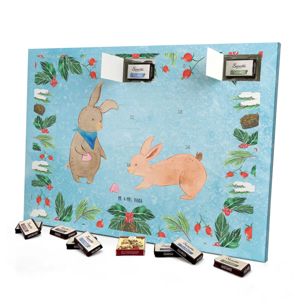 Chocolate advent calendar Bunnies with seashell Father's Day, Mother's Day, rabbits, girlfriends, collecting shells, girlfriend, shells, best friend