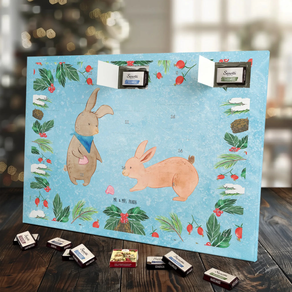 Chocolate advent calendar Bunnies with seashell Father's Day, Mother's Day, rabbits, girlfriends, collecting shells, girlfriend, shells, best friend