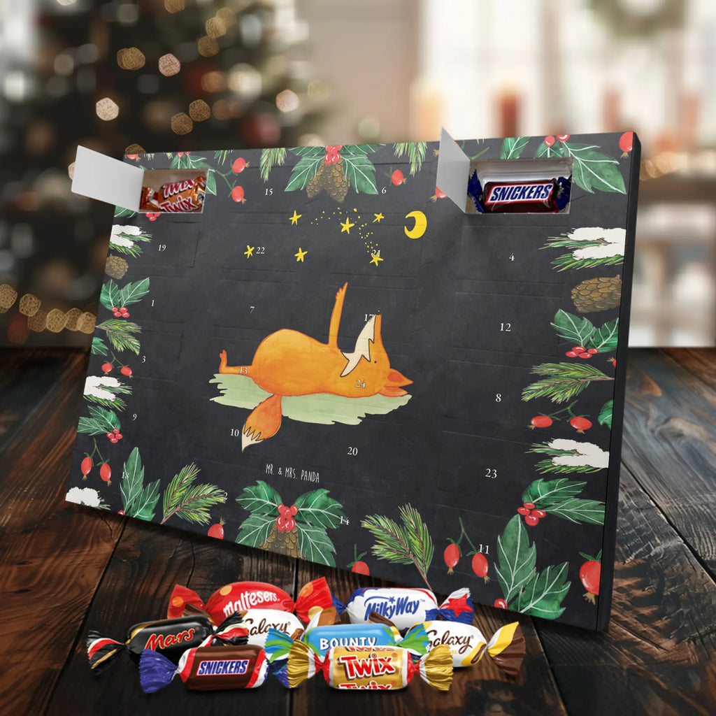 Chocolate advent calendar Fox Stars forest wildlife, clever as a fox, foxes, animal lover, Romance, Saying positive, words of consolation, Saying beautiful