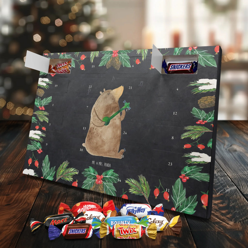 Chocolate advent calendar bear song cuddly toy, teddy bear, gift, saying, heart, woman, love song, girlfriend