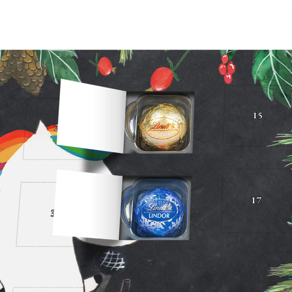 Chocolate advent calendar unicorn Singer confetti, unicorn saying, Singer gift, Singer present, Birthday, celebration