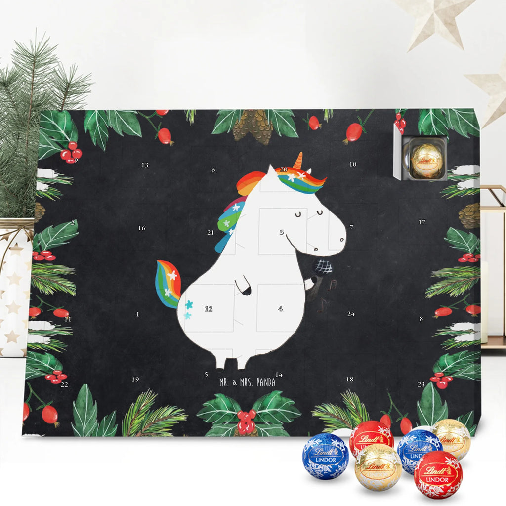 Chocolate advent calendar unicorn Singer confetti, unicorn saying, Singer gift, Singer present, Birthday, celebration
