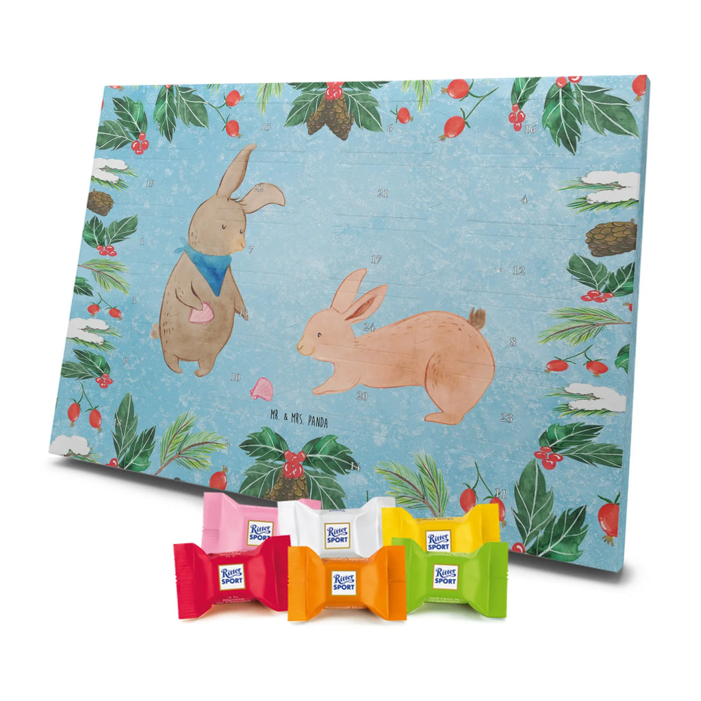 Chocolate advent calendar Bunnies with seashell Father's Day, Mother's Day, rabbits, girlfriends, collecting shells, girlfriend, shells, best friend