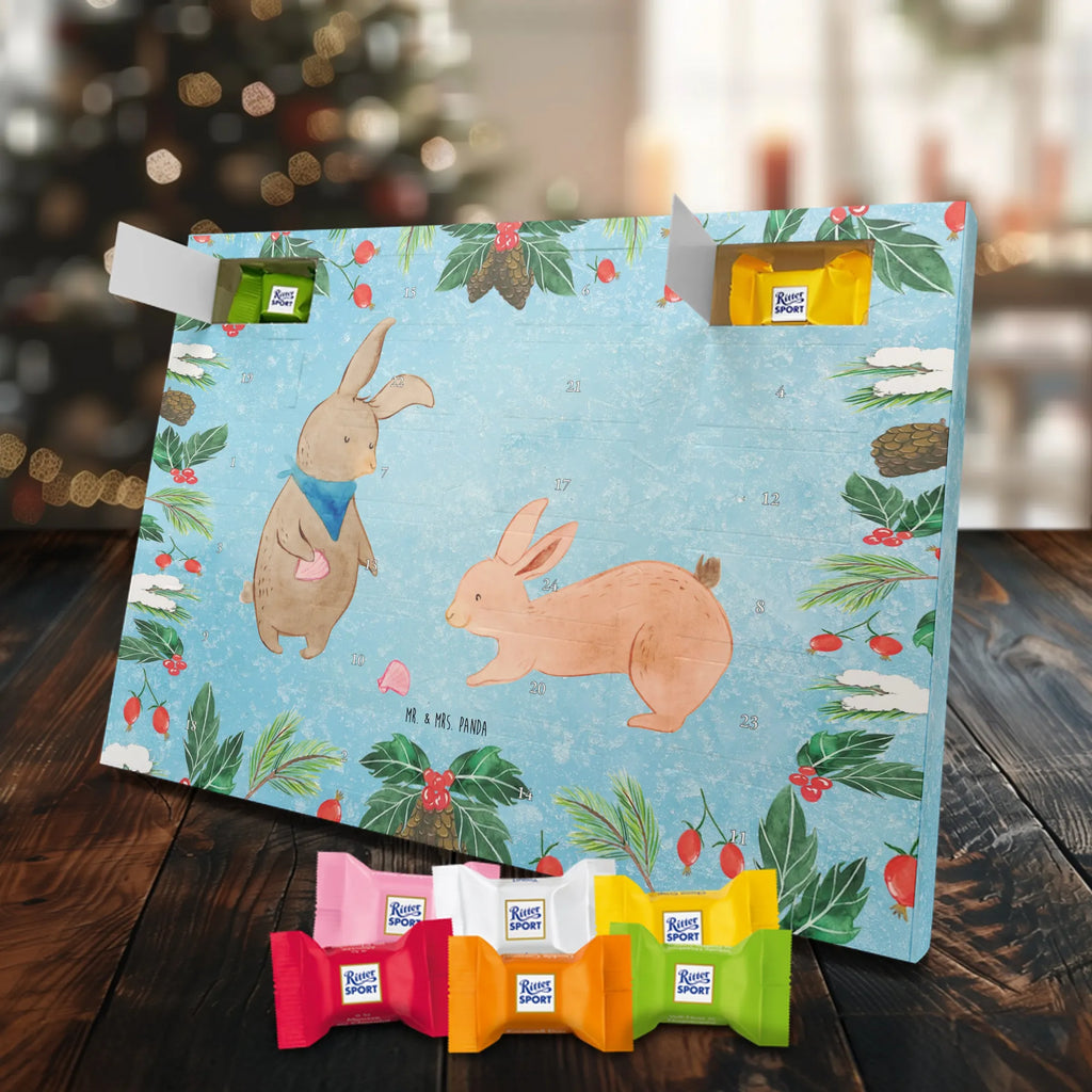 Chocolate advent calendar Bunnies with seashell Father's Day, Mother's Day, rabbits, girlfriends, collecting shells, girlfriend, shells, best friend