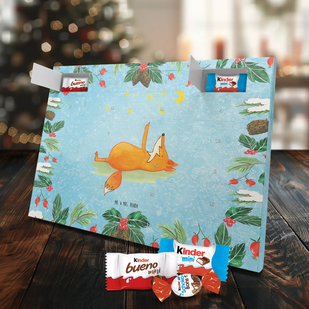 Chocolate advent calendar Fox Stars forest wildlife, clever as a fox, foxes, animal lover, Romance, Saying positive, words of consolation, Saying beautiful
