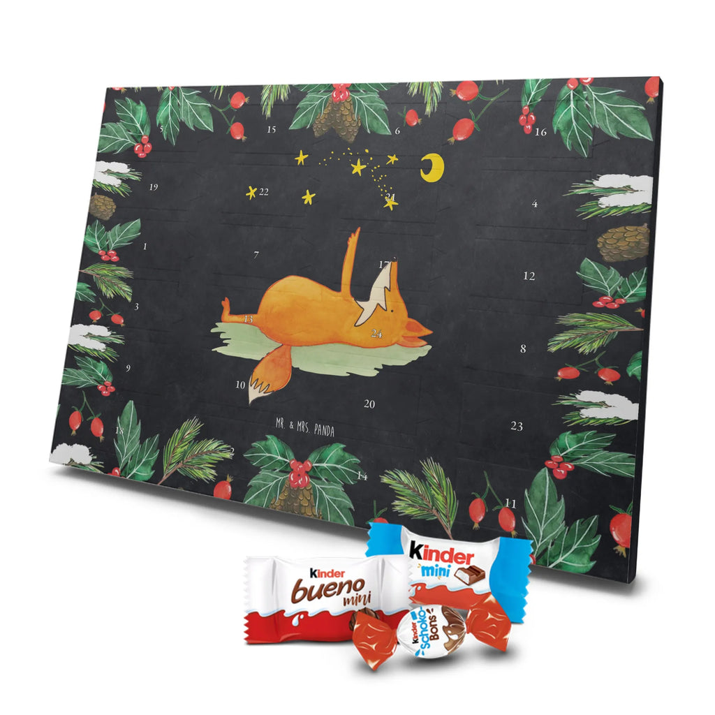 Chocolate advent calendar Fox Stars forest wildlife, clever as a fox, foxes, animal lover, Romance, Saying positive, words of consolation, Saying beautiful