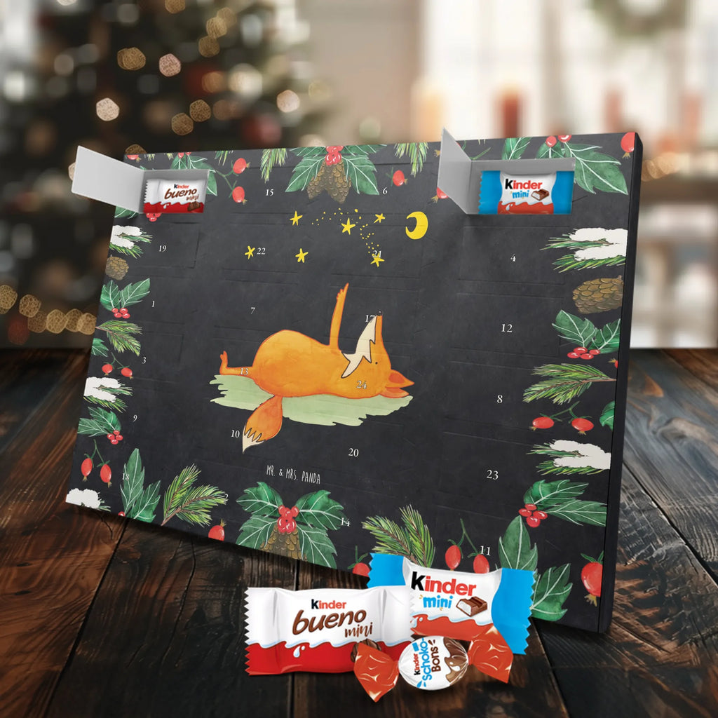 Chocolate advent calendar Fox Stars forest wildlife, clever as a fox, foxes, animal lover, Romance, Saying positive, words of consolation, Saying beautiful
