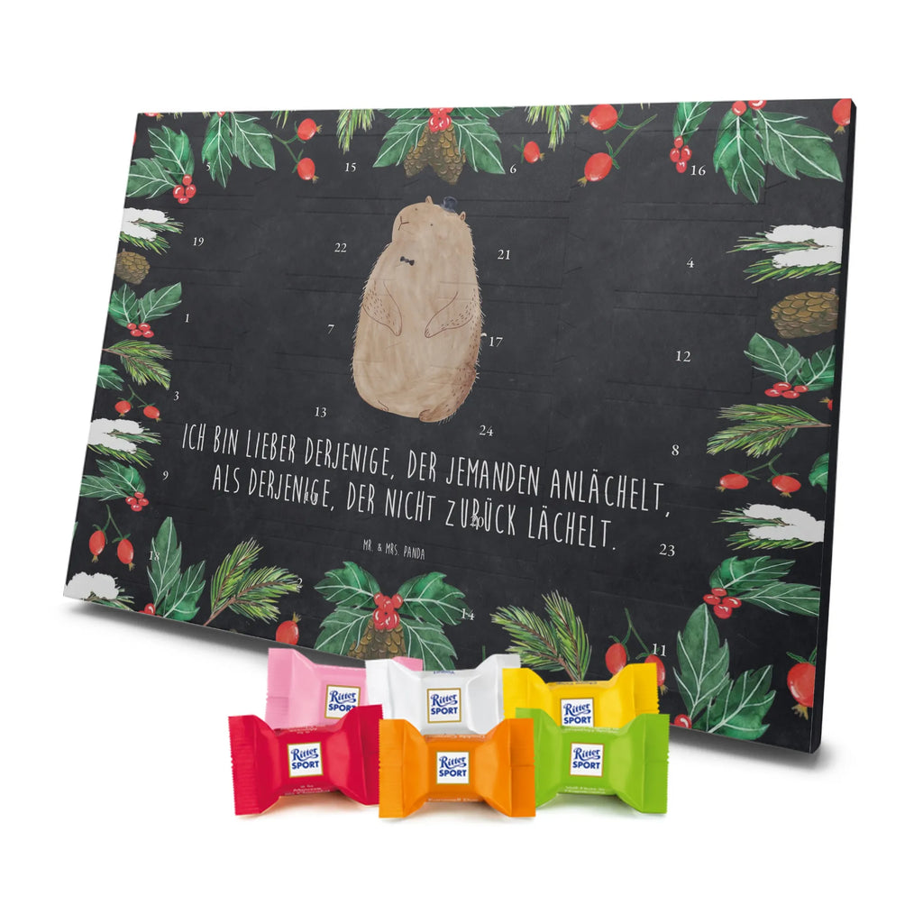 Chocolate advent calendar Groundhog gift ideas, gifts, small animals, good mood, cute, funny sayings, cute animal motives, hand drawn, special gifts, card, animal lover, Groundhog, friendliness, cheerfulness, etiquette, decency, respect