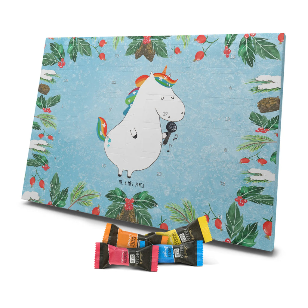 Chocolate advent calendar unicorn Singer confetti, unicorn saying, Singer gift, Singer present, Birthday, celebration