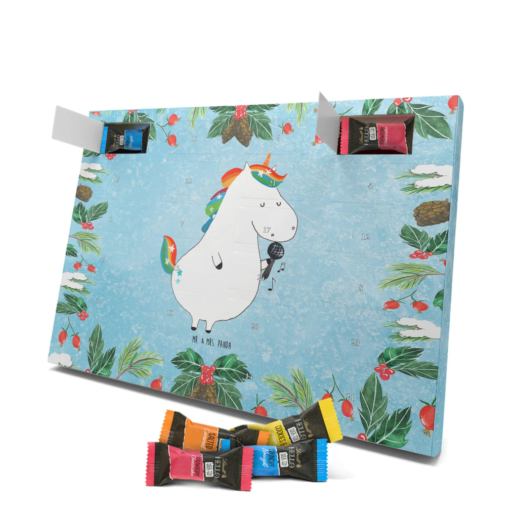 Chocolate advent calendar unicorn Singer confetti, unicorn saying, Singer gift, Singer present, Birthday, celebration