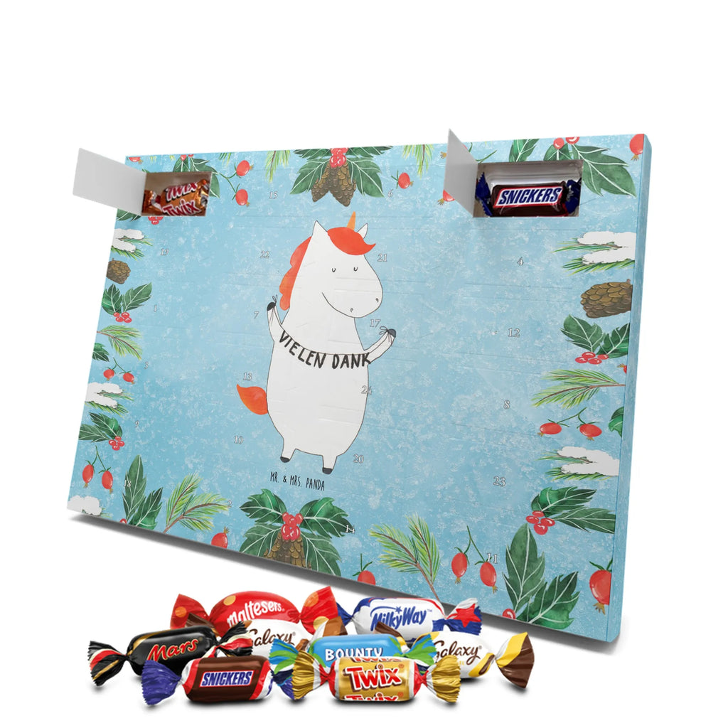 Chocolate advent calendar unicorn Thank you very much Thank you present, thank you gift, thanks, thank you